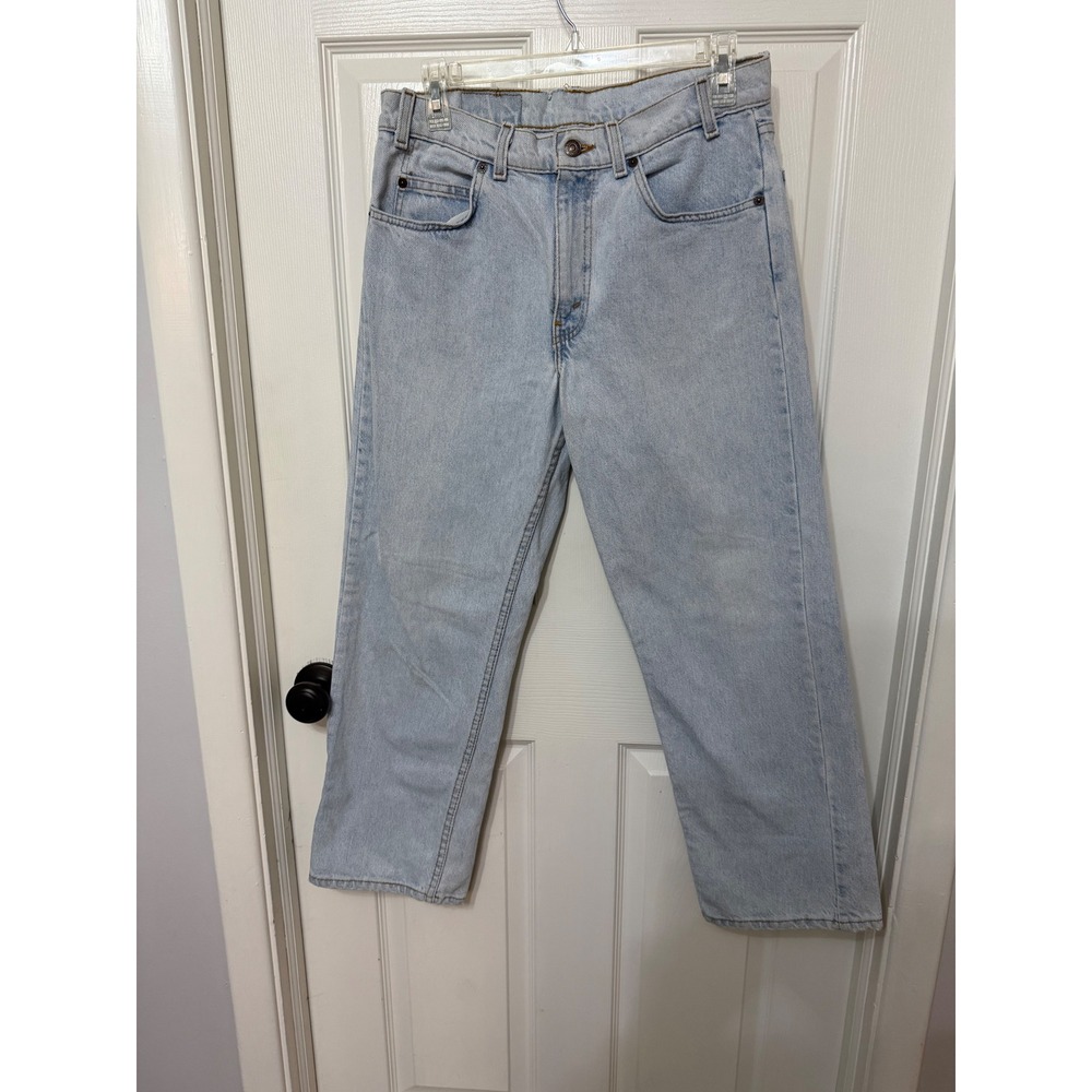 Vintage Levis 560 Orange Tab Straight Leg‎ Light Wash Denim Jeans Mens W31